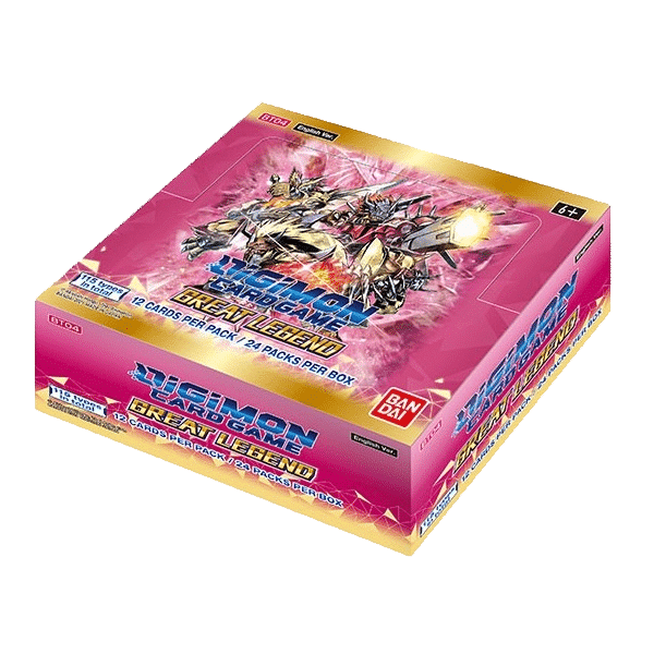 Boîte de 24 boosters BT04 Great Legends - Digimon Card Game