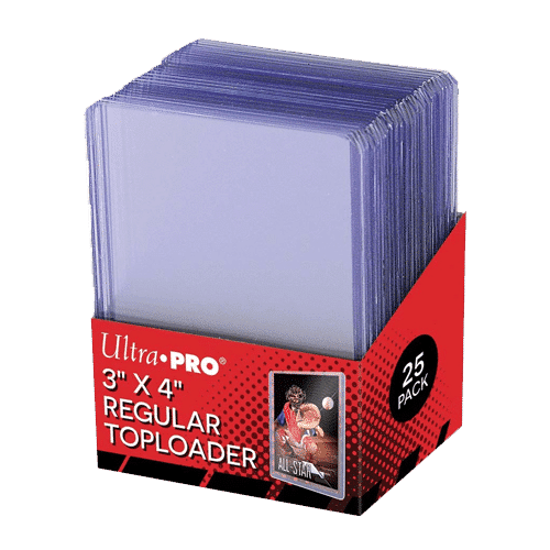 Protèges Cartes Ultrapro - Toploader Transparent Regular Ultra Clear - Par 25