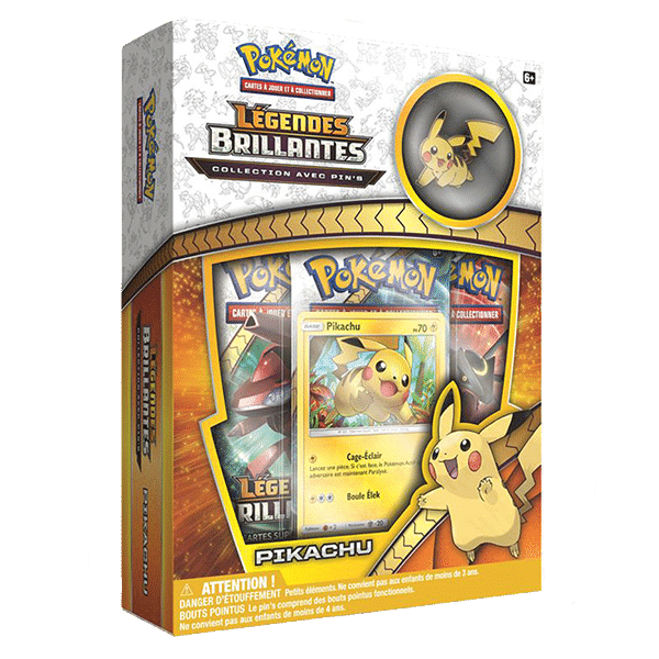 Coffret Pokémon – Légendes Brillantes - Collection avec pin's Pikachu- SL03.5